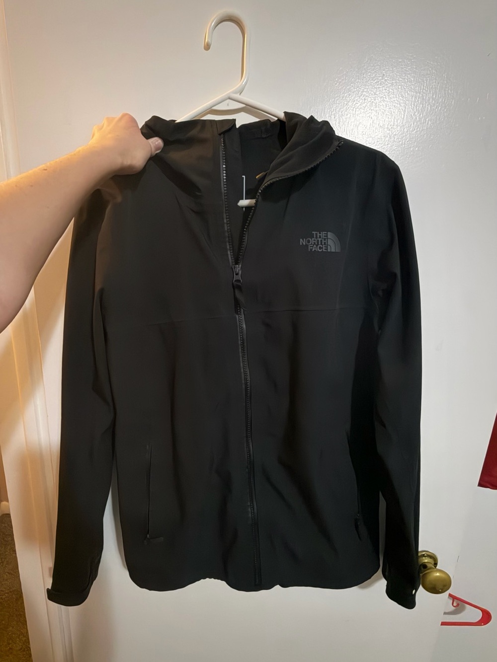 The North Face Black Hooded Rain Jacket